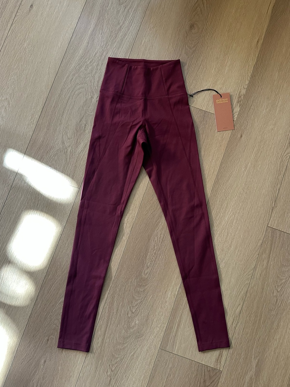 girlfriend collective Deep Wine Active Leggings